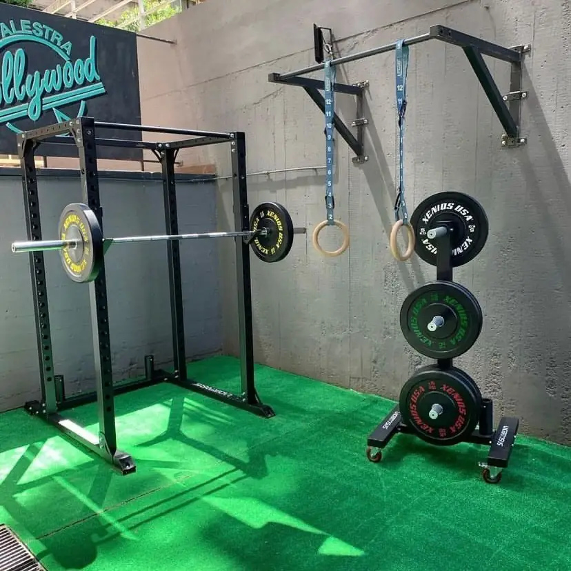 Dettaglio power rack outdoor